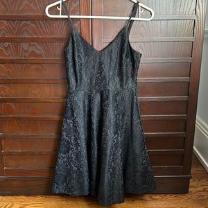 Lulus Black floral lace party dress. Size XS